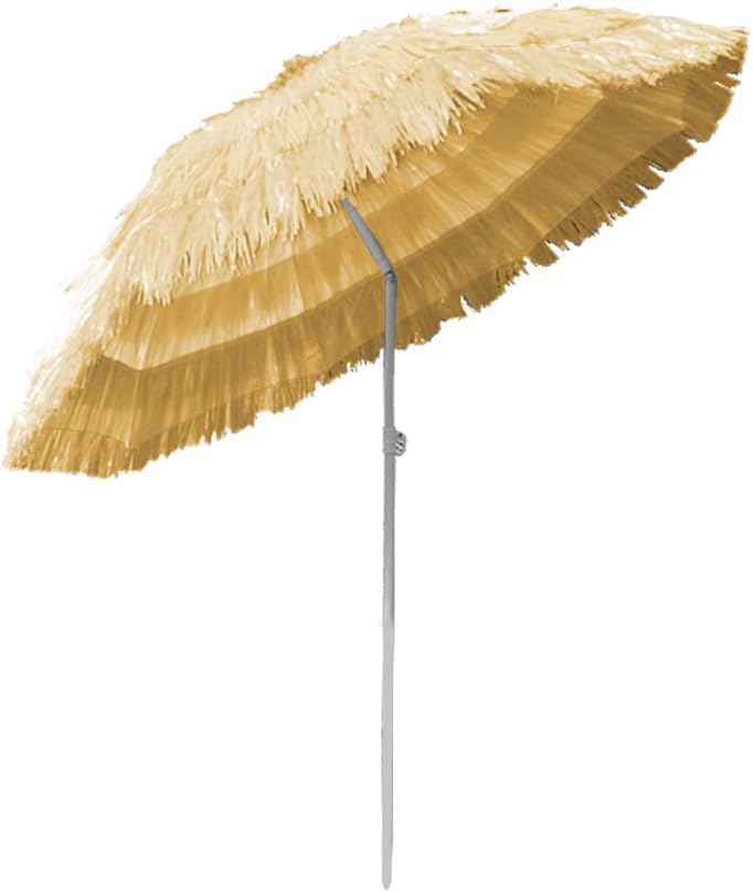 NFK Hawaiian Style Thatched Beach Umbrella