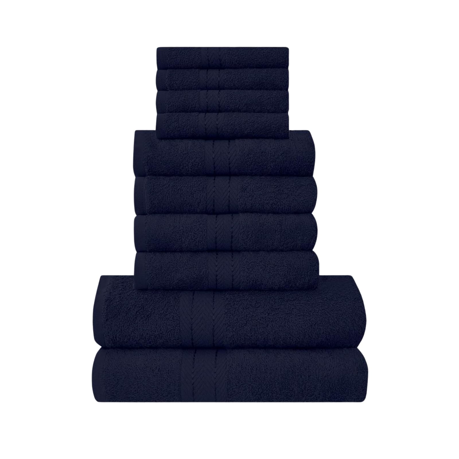 NFK 10 Piece Egyptian Cotton Towel Set