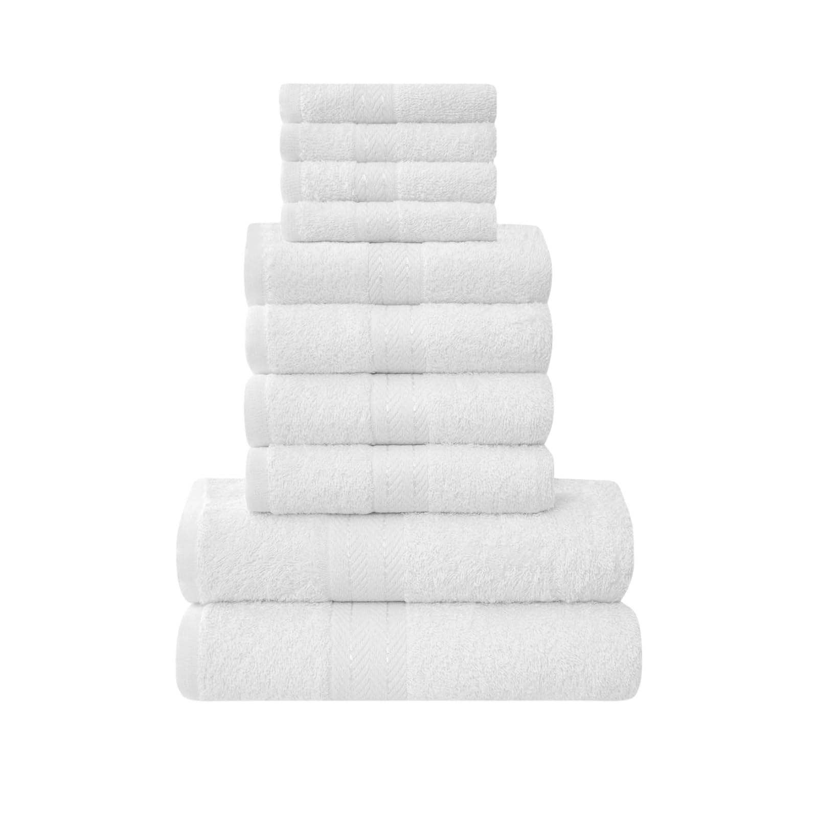 NFK 10 Piece Egyptian Cotton Towel Set