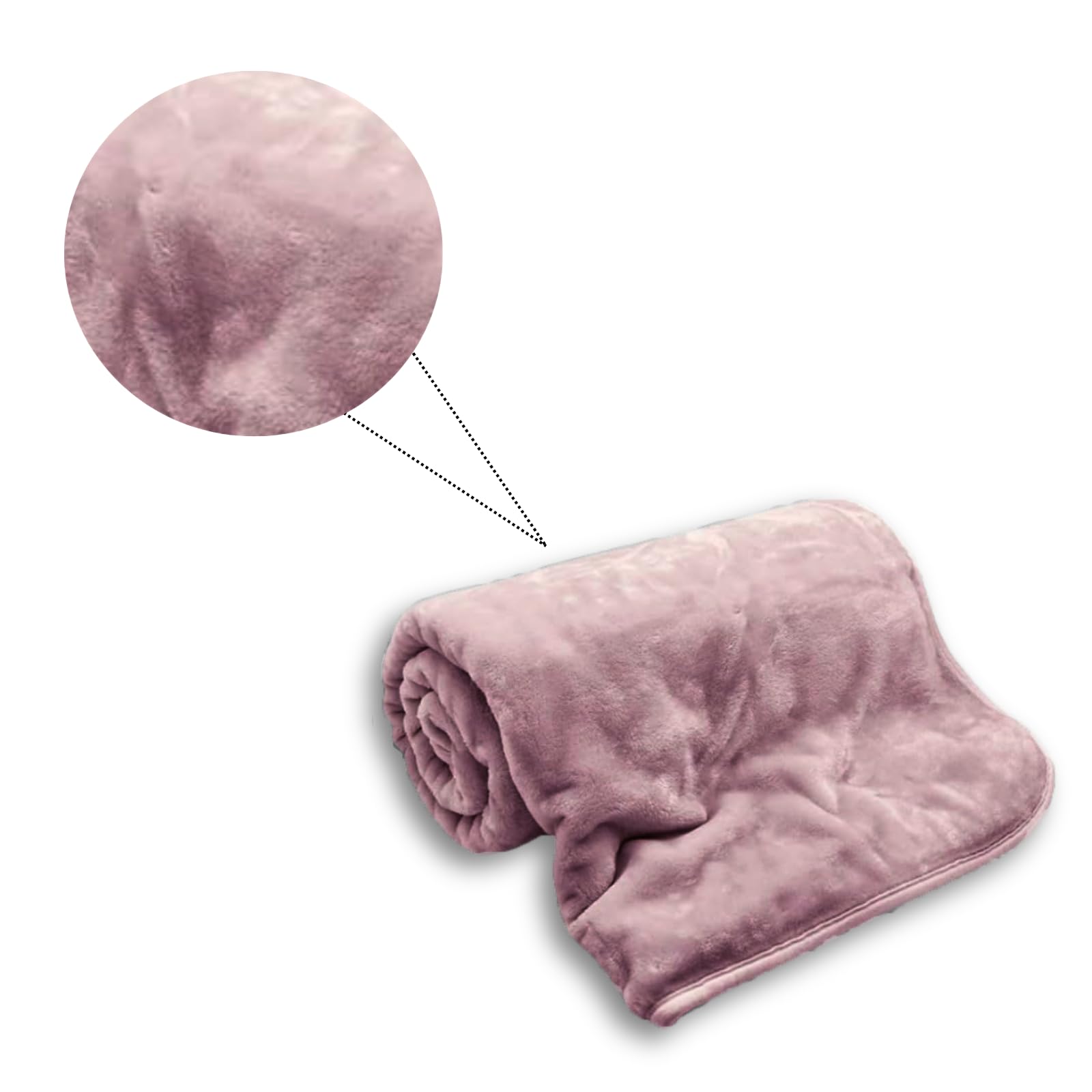NFK Faux Fur Fleece Throw Blanket