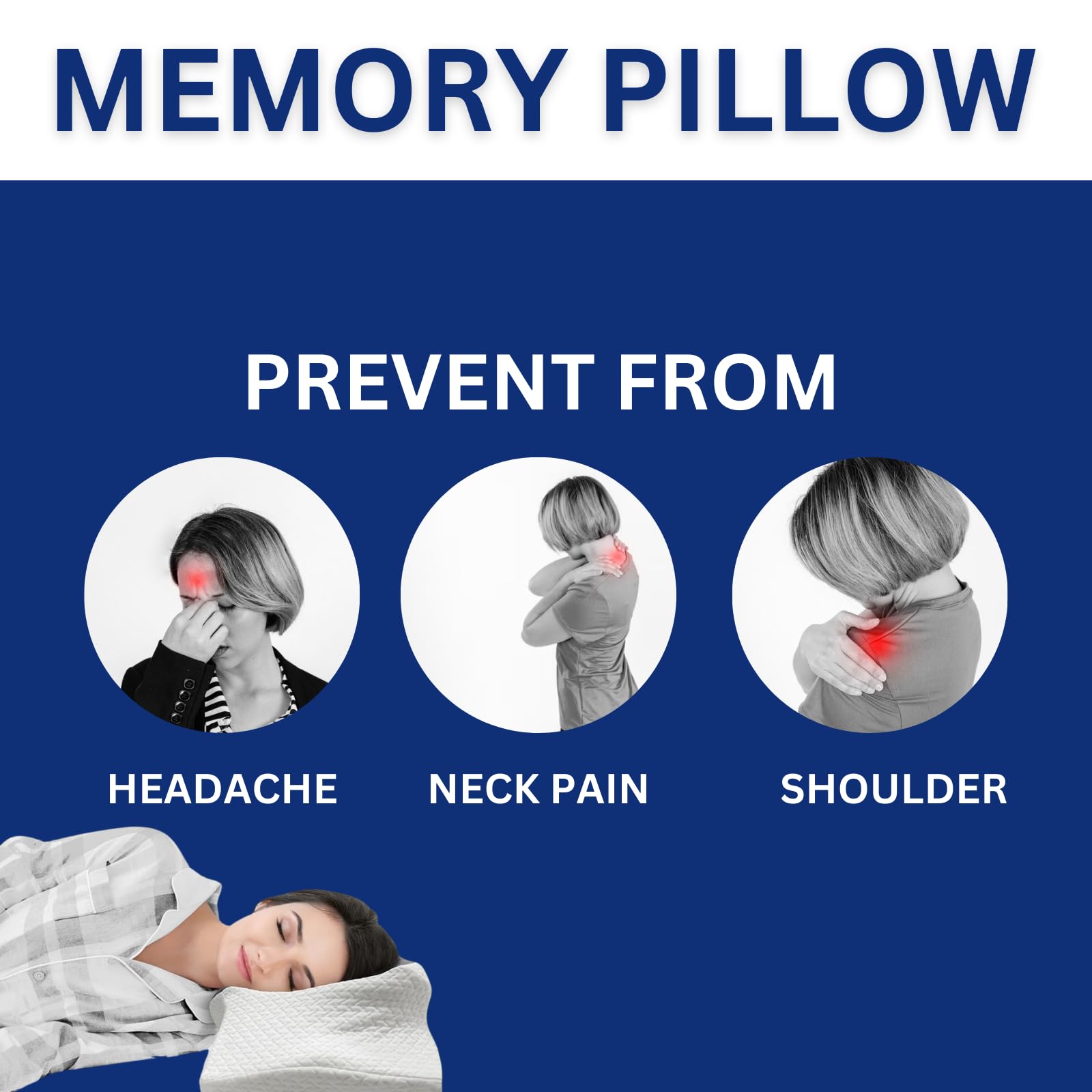NFK Orthopedic Memory Foam Pillow