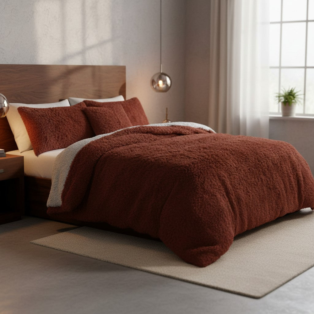 NFK Snuggle Scape Fleece Duvet Cover Set