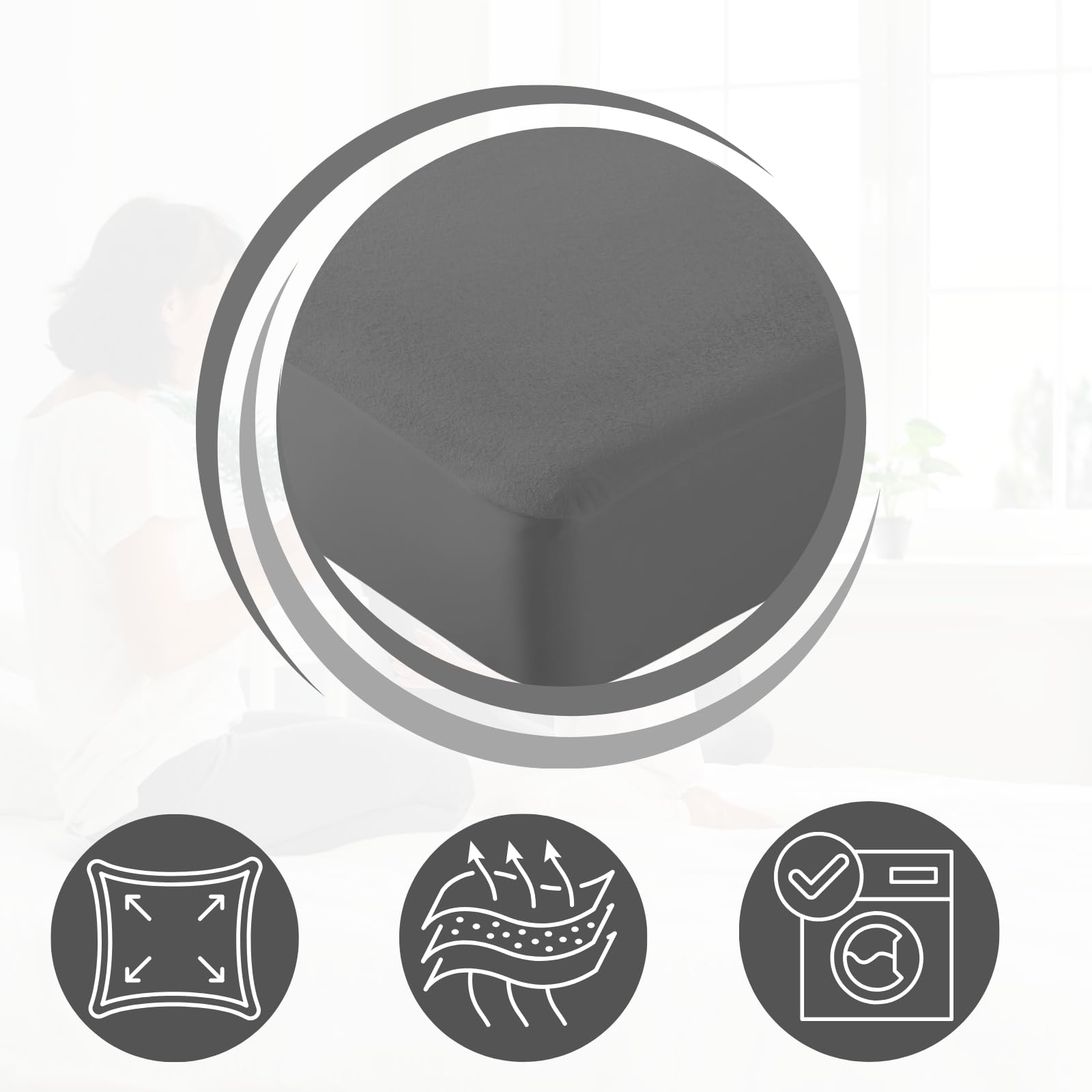 NFK Terry Cotton Waterproof Mattress Protector