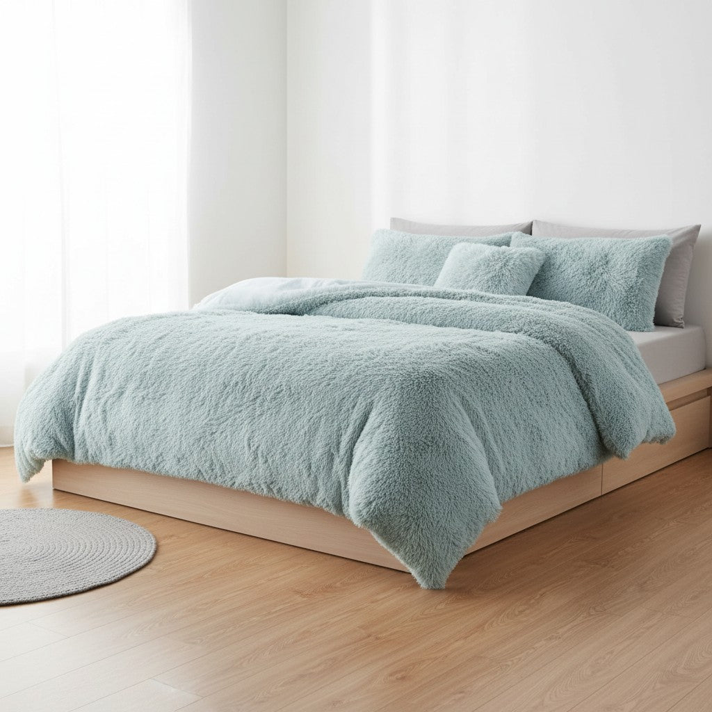 NFK Snuggle Scape Fleece Duvet Cover Set
