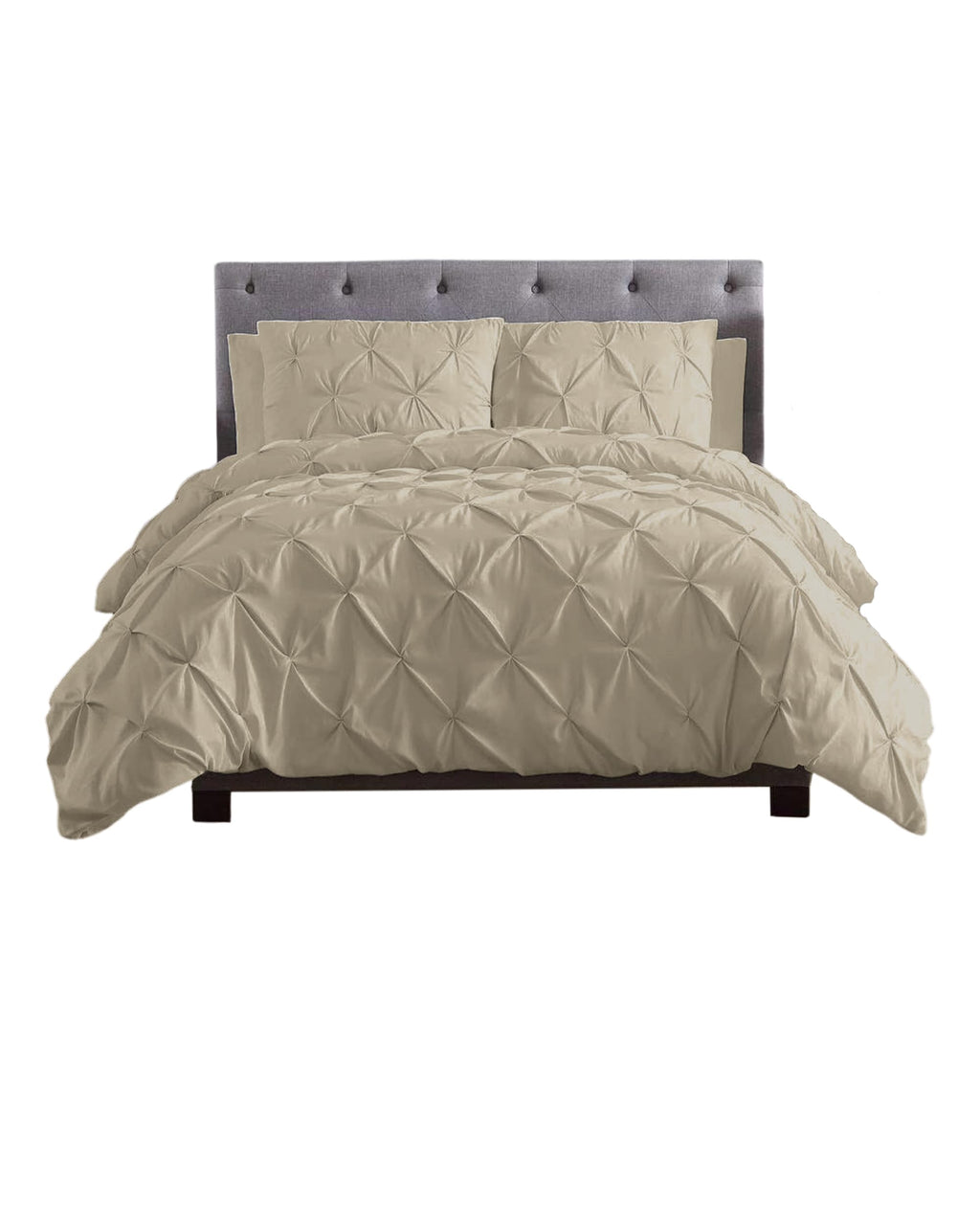 NFK Pin Tuck Diamond Duvet Cover Set