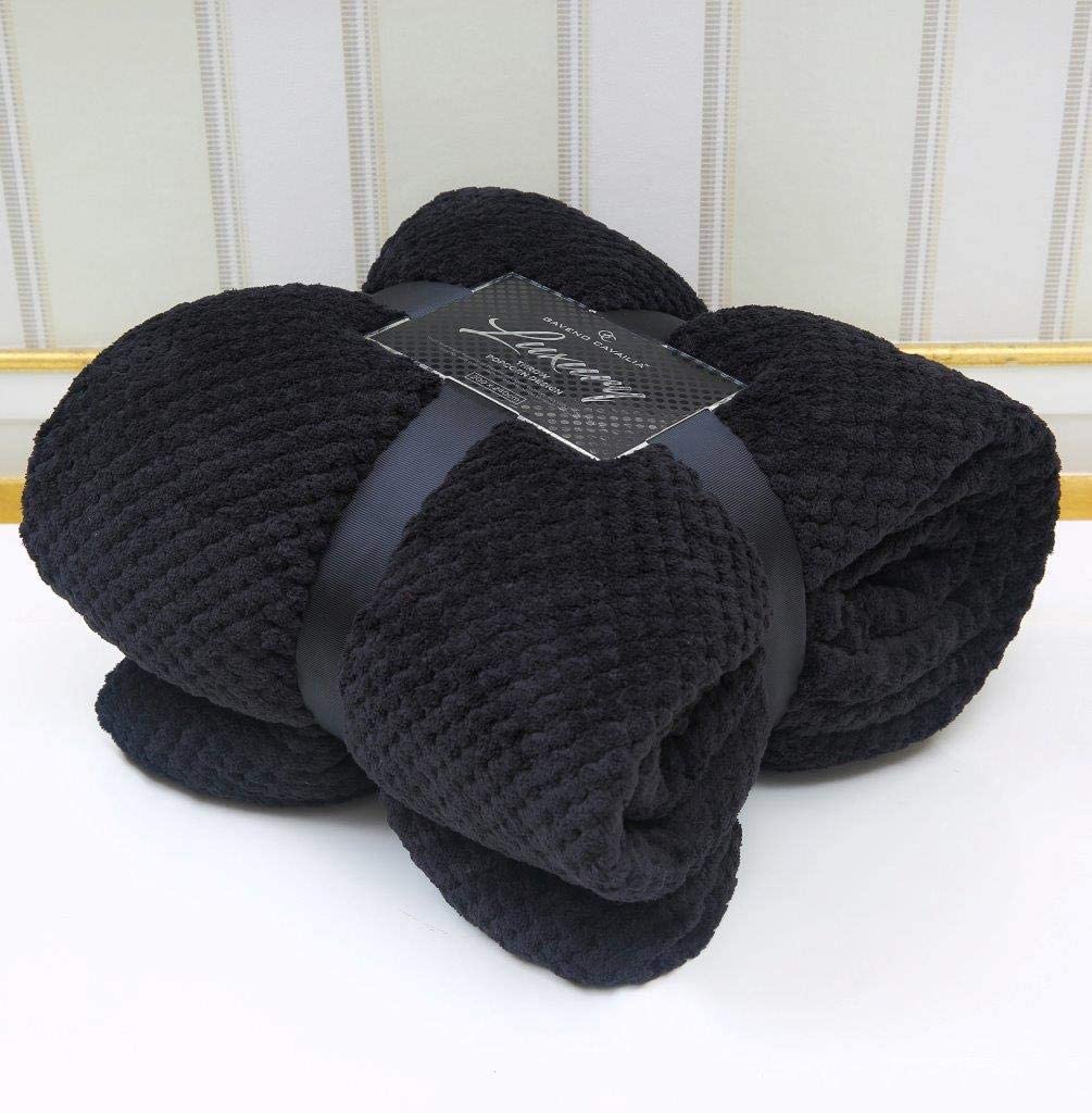 NFK Popcorn Waffle Fleece Throw Blanket