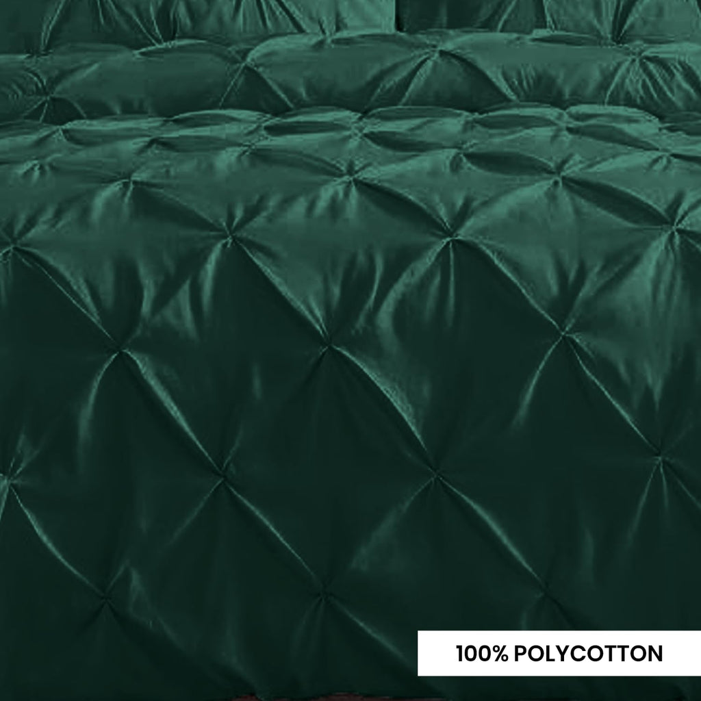NFK Pin Tuck Diamond Duvet Cover Set