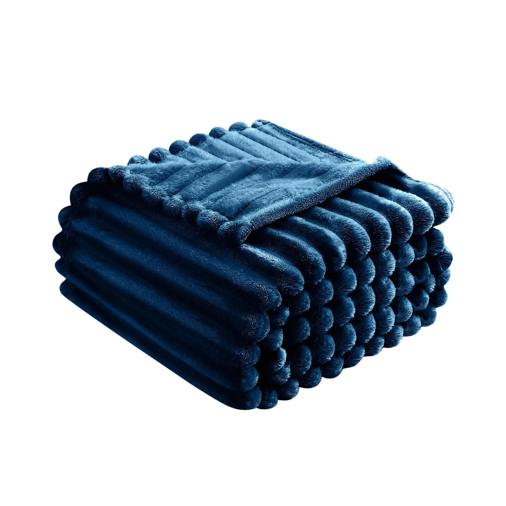 NFK Luxury Chunky Ribbed Throw Blanket