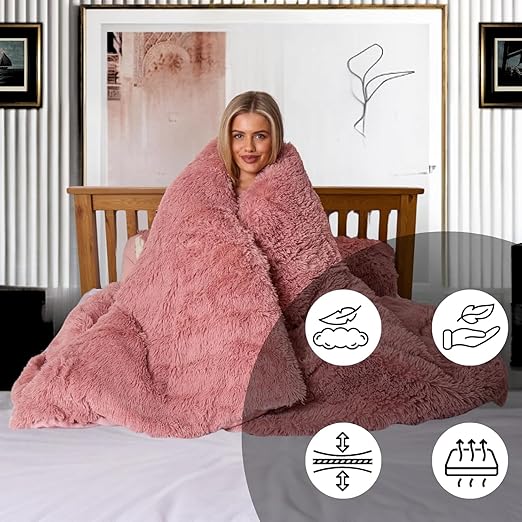 NFK Luxury Fluffy Fur Duvet Cover