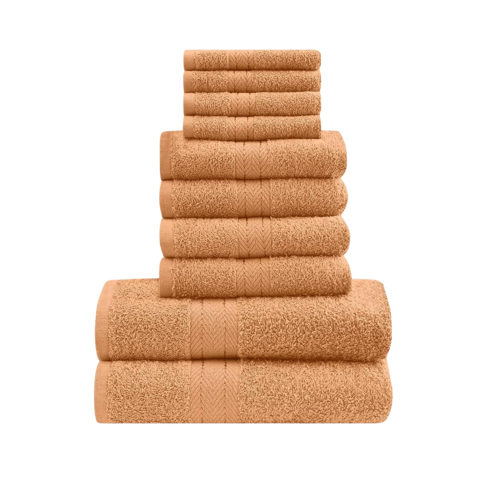 NFK 10 Piece Egyptian Cotton Towel Set