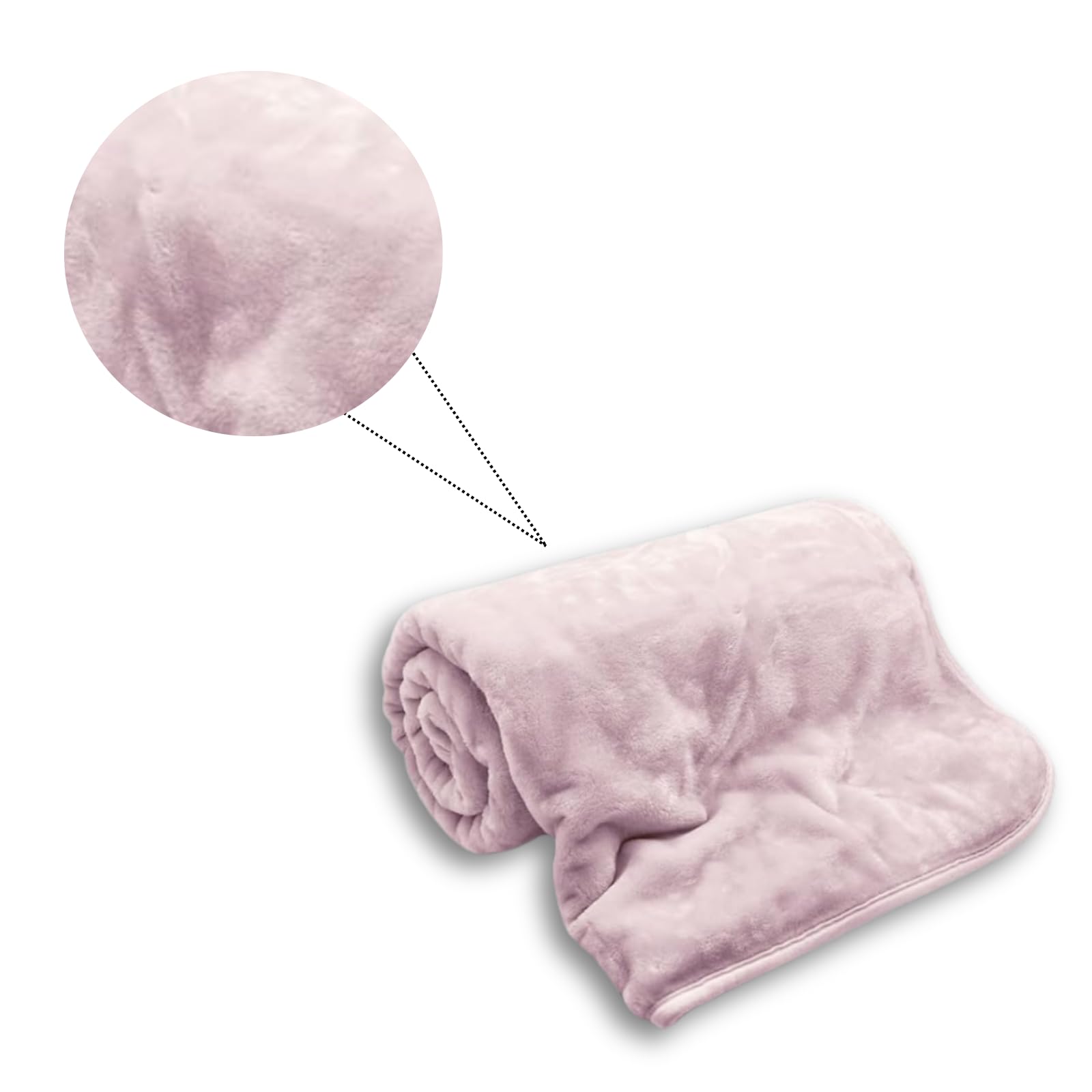 NFK Faux Fur Fleece Throw Blanket